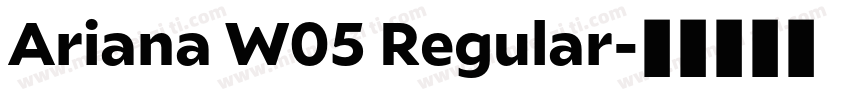 Ariana W05 Regular字体转换